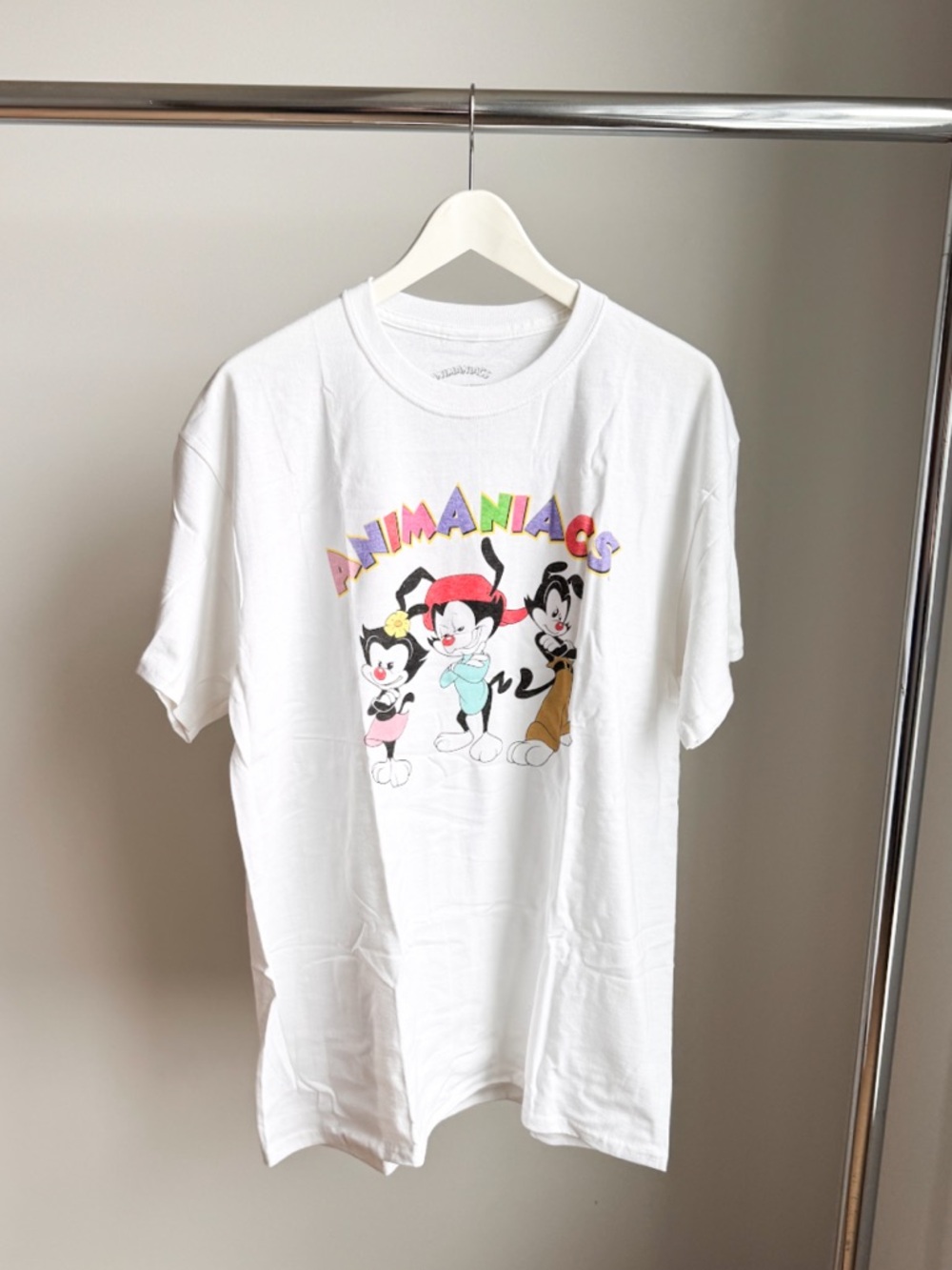 Animaniacs 2021 Warner Bros Yakko Wakko Dot T-Shirt L 21.75x29.25